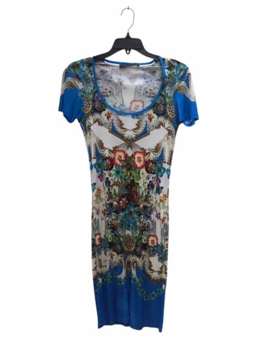 Roberto Cavalli Blue Multi Size 38 Dress